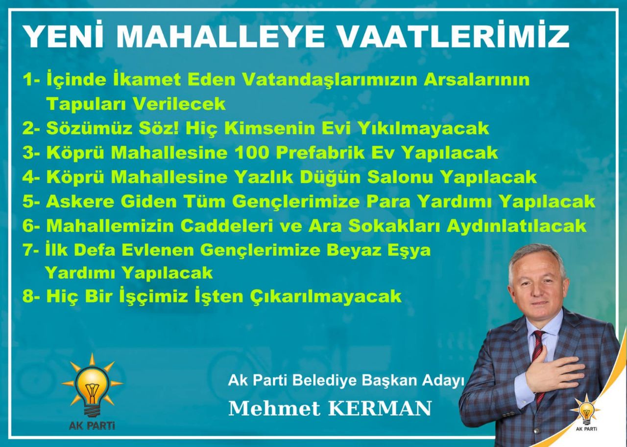 Kerman,” Tapularınız Vereceğiz”